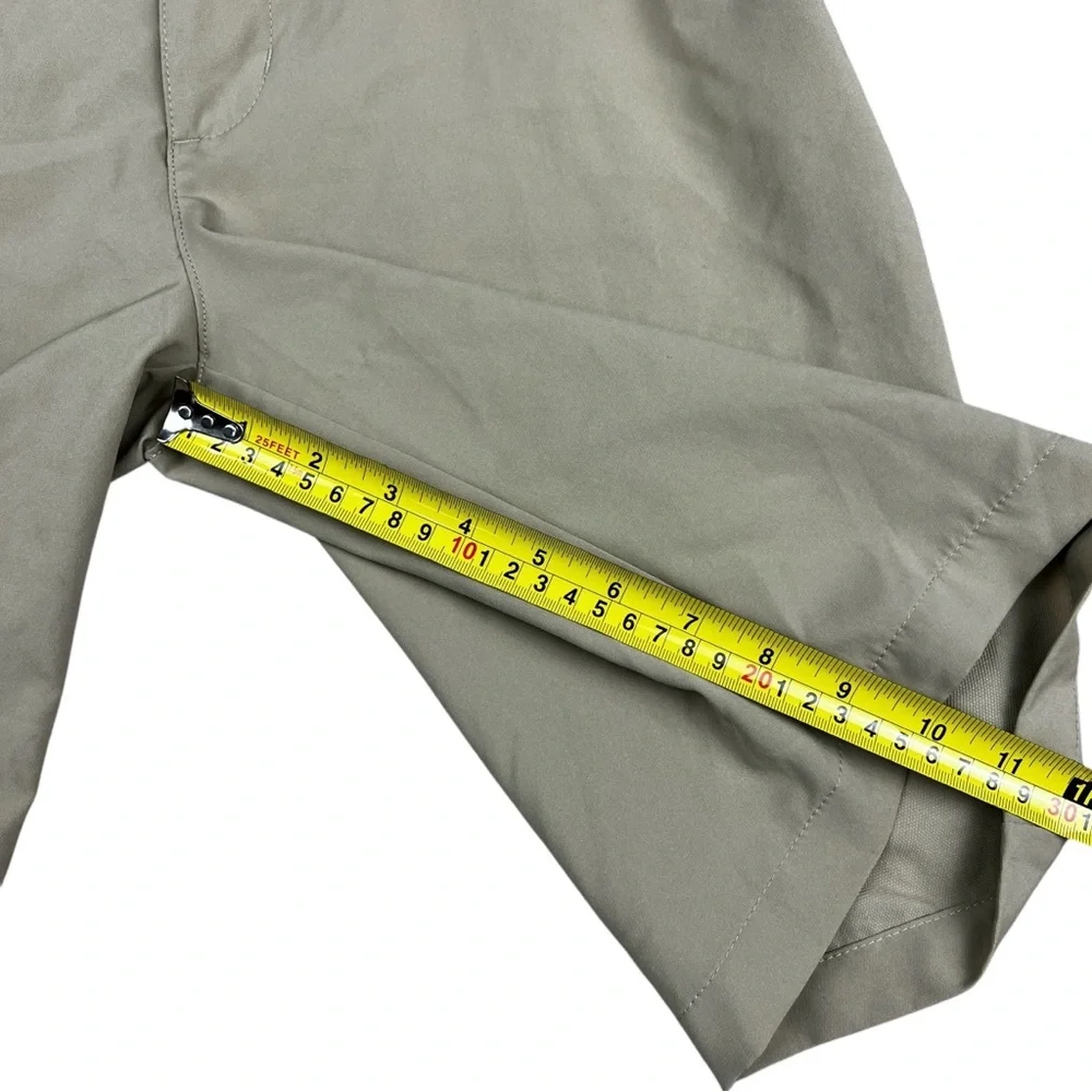 Adidas Shorts Mens 28 Golf Performance Chino Khaki‎ Tan 3 Stripes HG8844 10P001